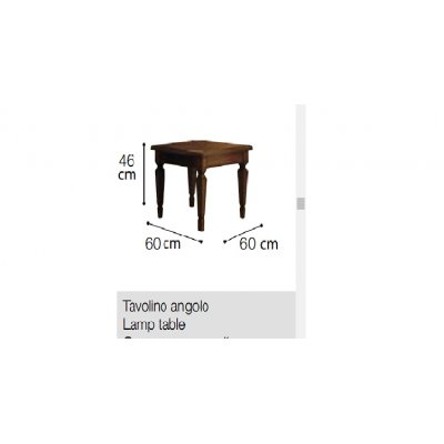  Stolik 60X 60 cm w kol. orzechowym mod. NOSTALGIA DAY WALNUT