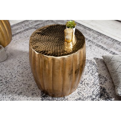  Stolik kawowy Marrakach 42 cm. aluminiowy złoty