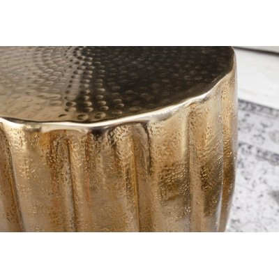  Stolik kawowy Marrakach 42 cm. aluminiowy złoty
