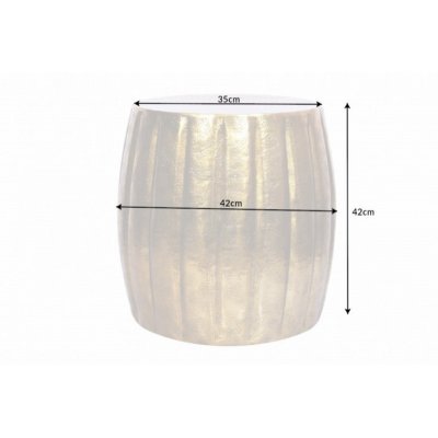  Stolik kawowy Marrakach 42 cm. aluminiowy złoty
