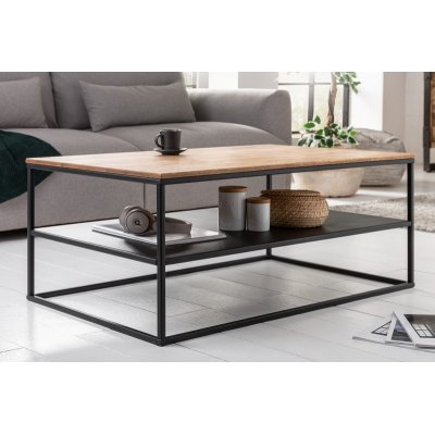 Stolik kawowy Apartment 95 cm dąb i metal