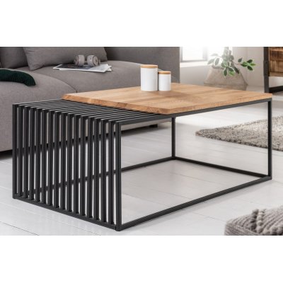 Stolik kawowy ARCHITEKTURA 100 cm dąb i metal