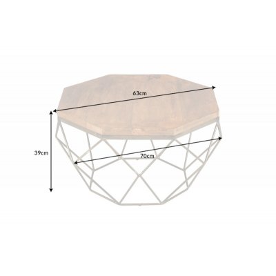  Stolik kawowy Diamond 70 cm Akacja