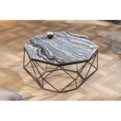Stolik kawowy DIAMOND 70cm szary marmur