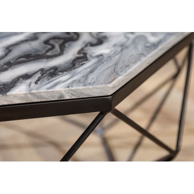  Stolik kawowy DIAMOND 70cm szary marmur