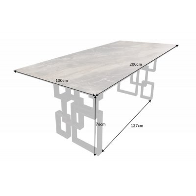 Stół Atlantis 200 cm. taupe Marmor optik
