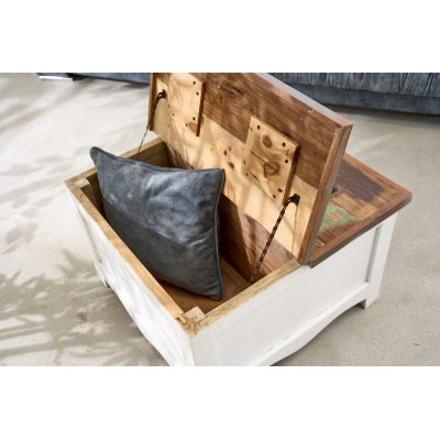  Stolik kawowy JAKARTA 70 cm, bielone, mango