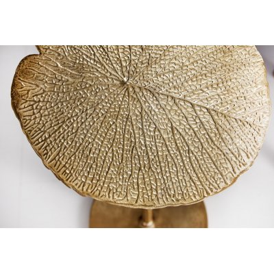  Stolik kawowy  Leaf 40 cm gold