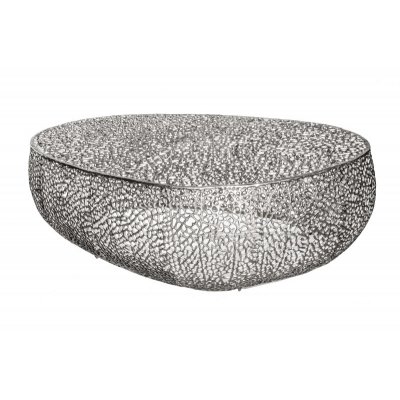  Stolik kawowy Jakarta leaf 120 cm srebrny