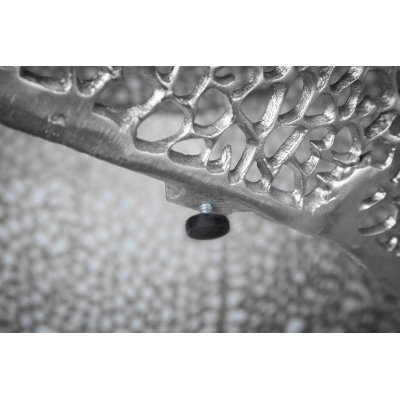  Stolik kawowy Jakarta leaf 120 cm srebrny