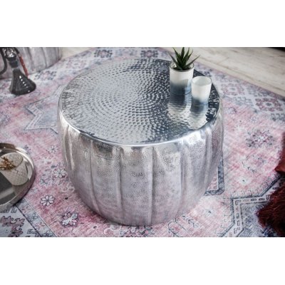 Stolik kawowy Marrekesch 55 cm aluminium  Silber