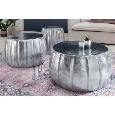  Stolik kawowy Marrekesch 55 cm aluminium  Silber