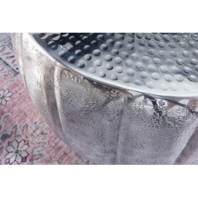  Stolik kawowy Marrekesch 55 cm aluminium  Silber