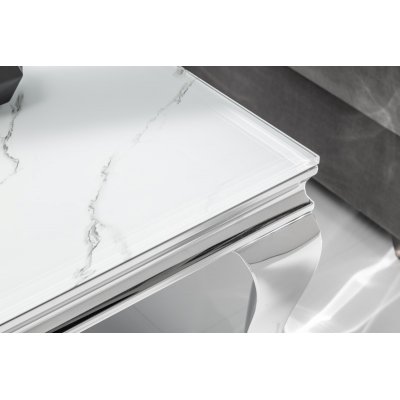  Stolik kawowy Modern Barock 100 cm. silber Marmor