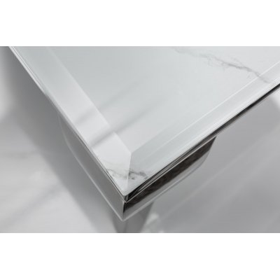  Stolik kawowy Modern Barock 100 cm. silber Marmor