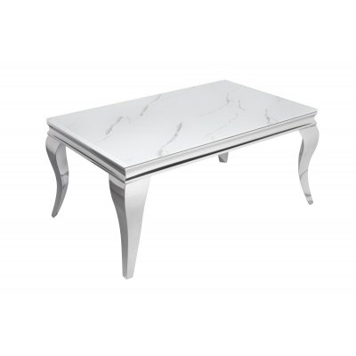  Stolik kawowy Modern Barock 100 cm. silber Marmor