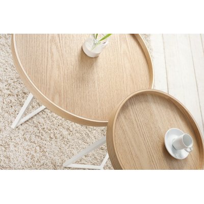  Stolik kawowy Modular 40 cm Eiche weiss 