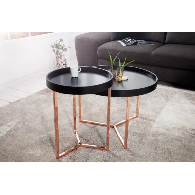  Stolik kawowy Modular 60 cm. schwarz kupfer