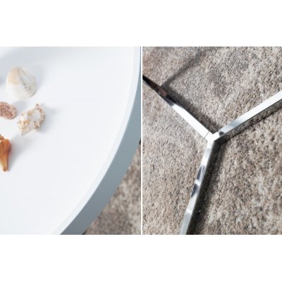  Stolik kawowy Modular 60 cm. weiss silber
