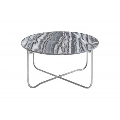  Stolik kawowy  Noble 62 cm Marmor grau silber