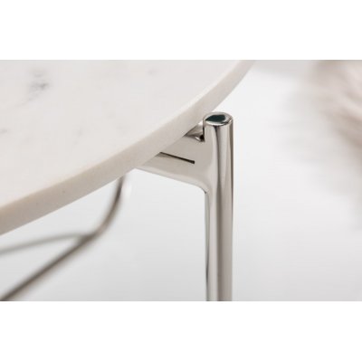   Stolik kawowy NOBLE 65 cm marmur biały