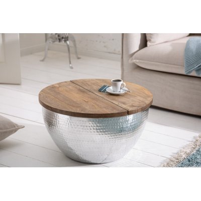  Stolik  kawowy orient storage 60 cm Akacja silber