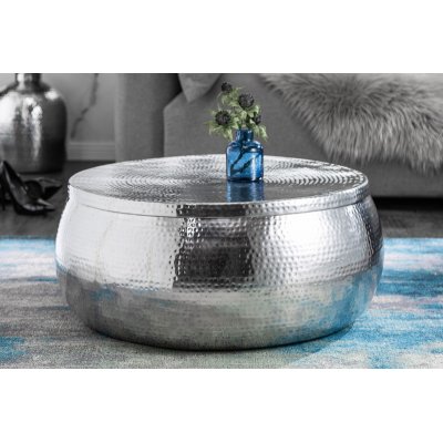  Stolik kawowy ORGANIC ORIENT 70 cm Srebrny