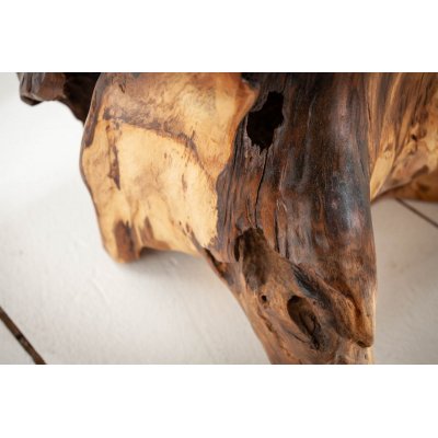   Stolik kawowy ROOT 40 cm, drewno tekowe