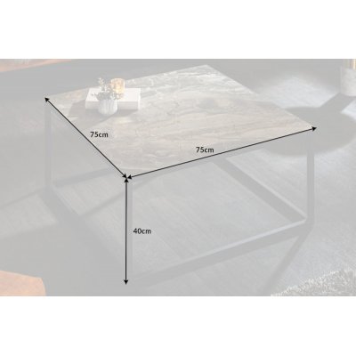  Stolik kawowy Symbiose  75cm. Marmor- Optik keramik
