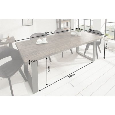  Stół  Iron craft 200 cm grau Mango 