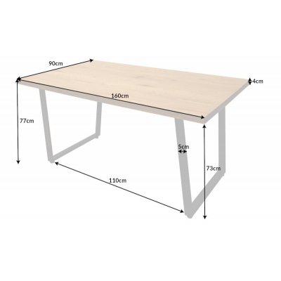  Stół loft 160 cm Eichenoptik  