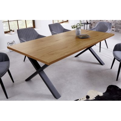  Stół loft 180 cm Eichenoptik X gestell