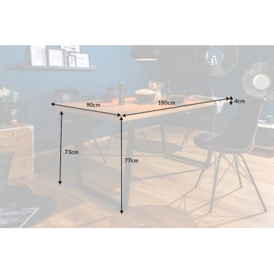  Stół loft 180 cm Eichenoptik 
