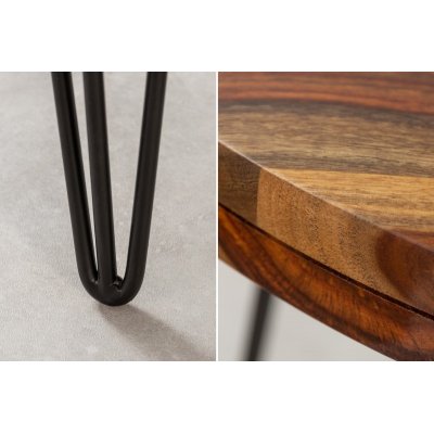  Stół Makassar 80 cm rund Sheesham
