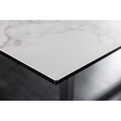  Stół Symbiose 200 cm  z ceramicznym blatem w optyce marmuru 
