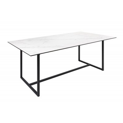  Stół Symbiose 200 cm  z ceramicznym blatem w optyce marmuru 