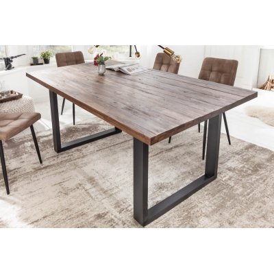  Stół  drewniany Wolant II 200 cm Akazie Teak,  szary