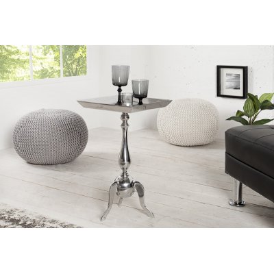   Stolik boczny Jardini 55 cm srebrny 