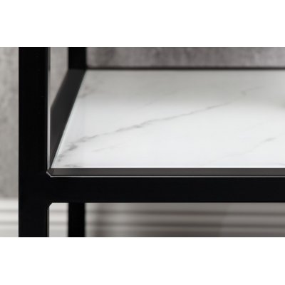  Stolik boczny Elegance 45 cm biały marmur