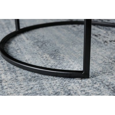  Zestaw stolików bocznych Marmur biały