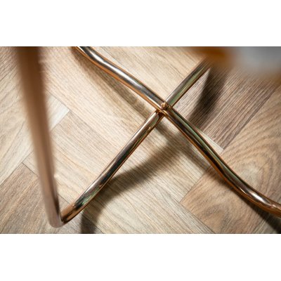   Stolik kawowy NOBLE 35cm agatowy niebiesko-biały