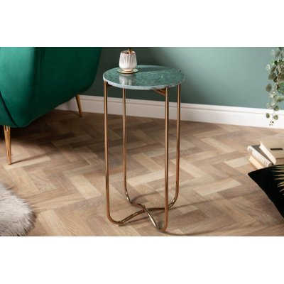 Stolik kawowy NOBLE 35 cm marmur zielony