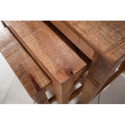  Zestaw stolików bocznych Finicja 3 er set Mango 45 cm