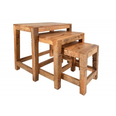  Zestaw stolików bocznych Finicja 3 er set Mango 45 cm