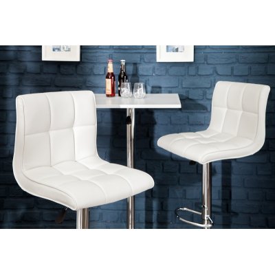  Krzesło barowe Modena 90-115 cm białe