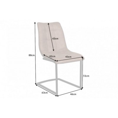   Krzesło Freischwinger Miami taupe braun