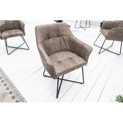 Krzesło Loft  szarobrązoweKrzesło Loft  szarobrązoweKrzesło Loft  szarobrązowe