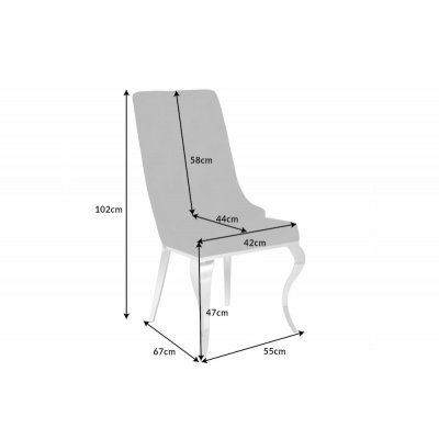  Krzesło Modern Barok z lwem