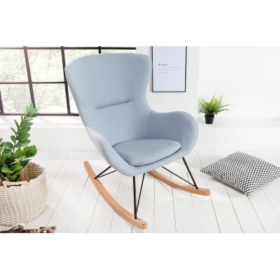  Fotel bujany Scandinavia Swing jasnoszary