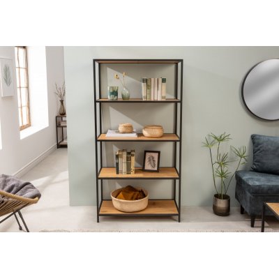 Regał Slim line 150 x 77 cm dziki dąb 